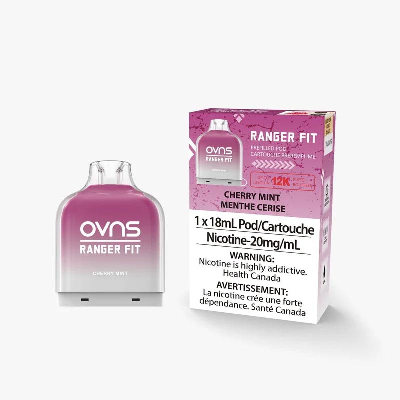 OVNS Ranger Fit 40K Pod - Cherry Mint - Bay Vape Canada