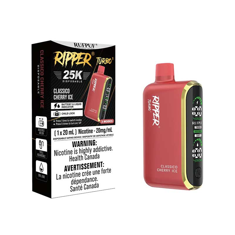 Ripper Turbo 3 25K Disposable - Classico Cherry Ice (ON)