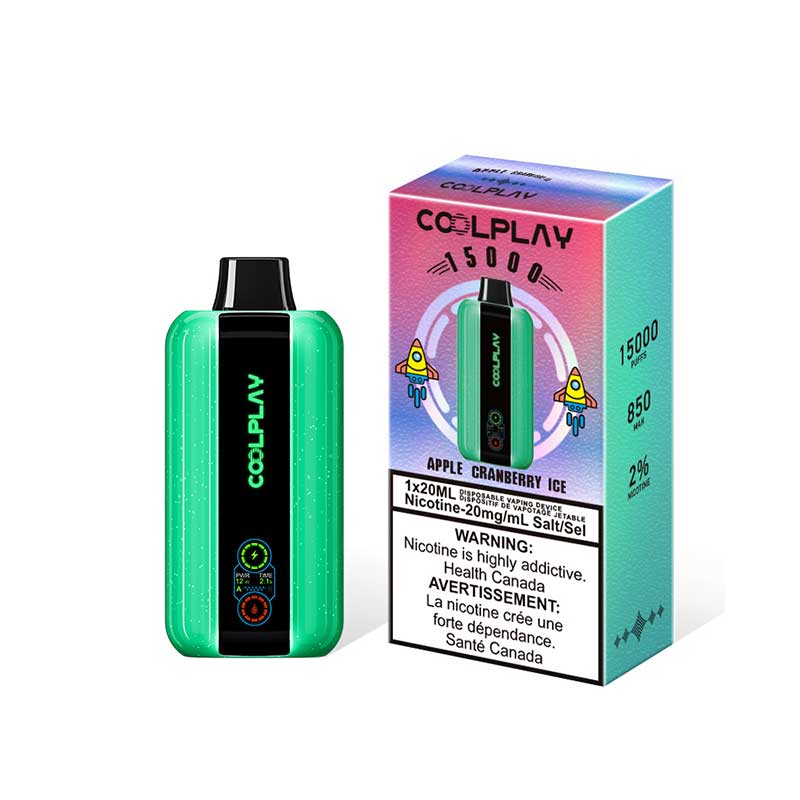 COOLPLAY 15000 Disposable - Apple Cranberry Ice - Bay Vape Canada