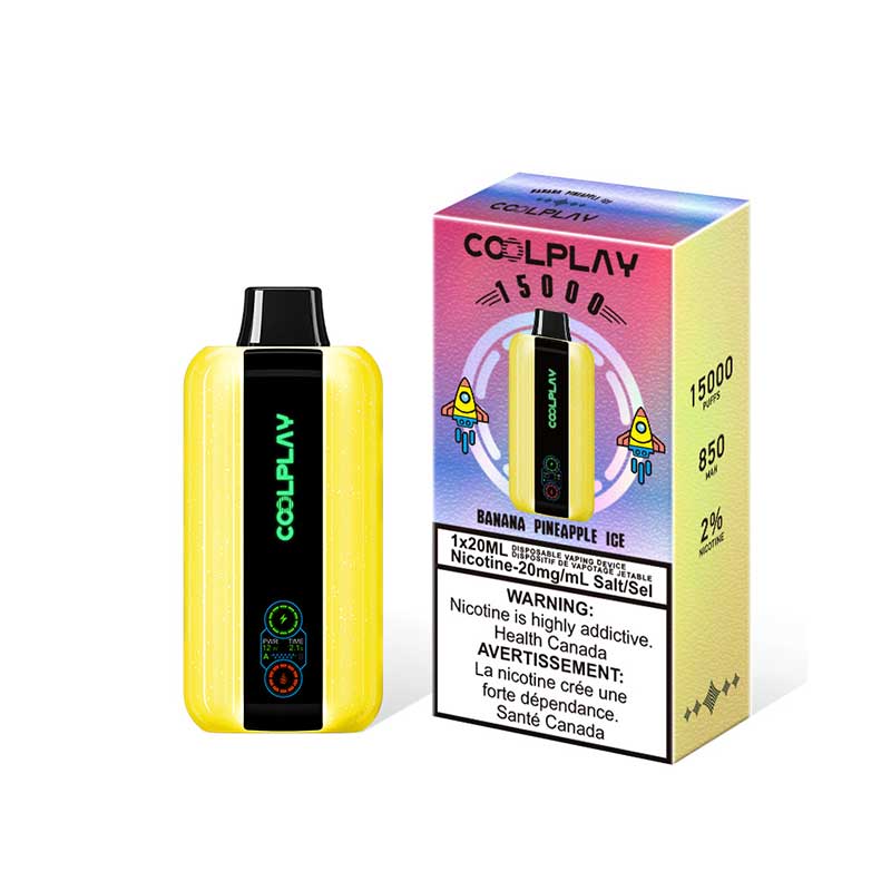 COOLPLAY 15000 Disposable - Banana Pineapple Ice - Bay Vape Canada
