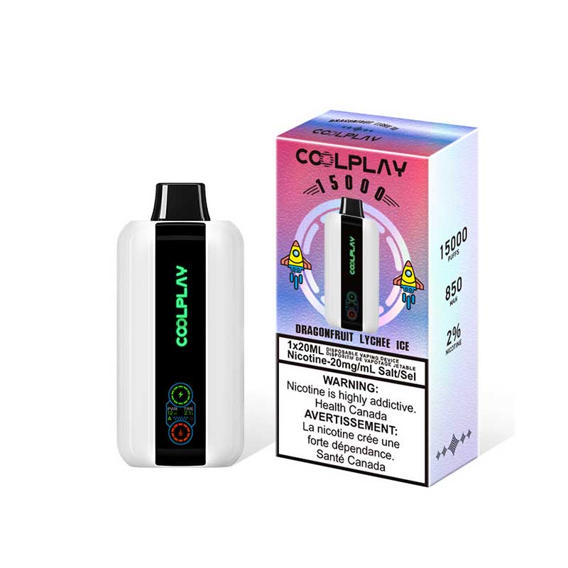 COOLPLAY 15000 Disposable - Dragonfruit Lychee Ice - Bay Vape Canada