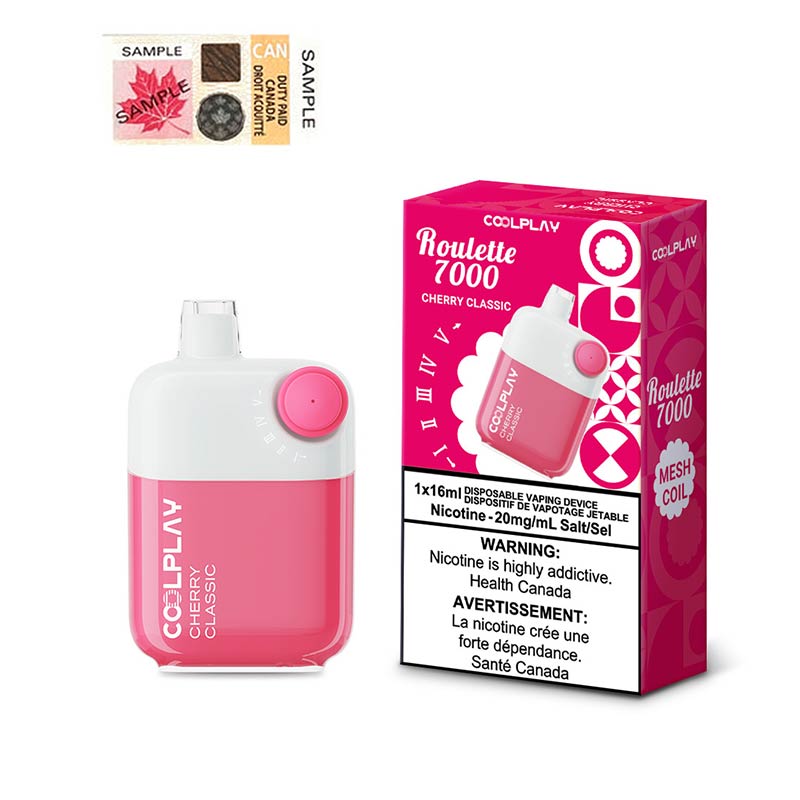 COOLPLAY Roulette 7000 Disposable - Cherry Classic - Bay Vape Canada