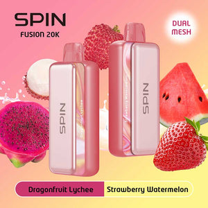 Spin Fusion 20K Disposable - Dragonfruit Lychee and Strawberry Watermelon