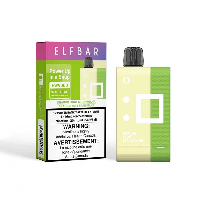 ELF Bar EW9000 Starter Kit - Dragon Fruit Strawnana - Bay Vape Canada