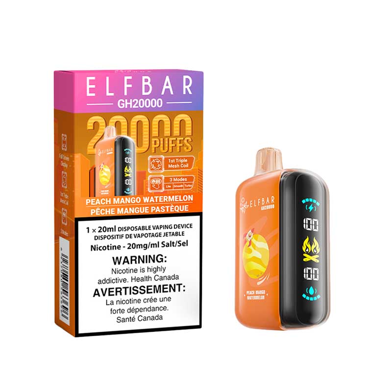 ELF Bar GH20K Disposable - Peach Mango Watermelon - Bay Vape Canada