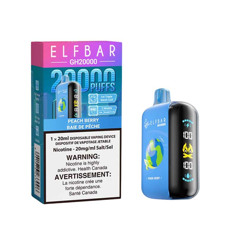 ELF Bar GH20K Disposable - Peach Berry - Bay Vape Canada