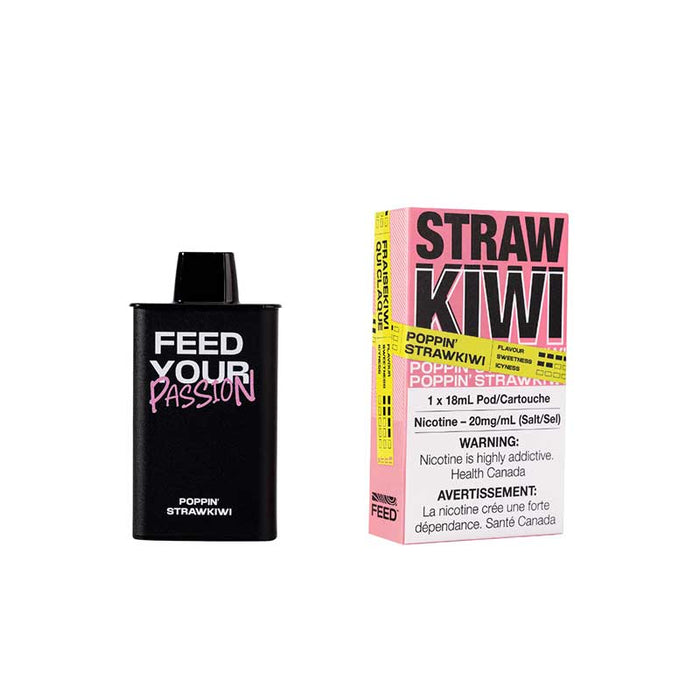 FEED 9000 Puffs Pre-filled Pod - Poppin' Strawkiwi