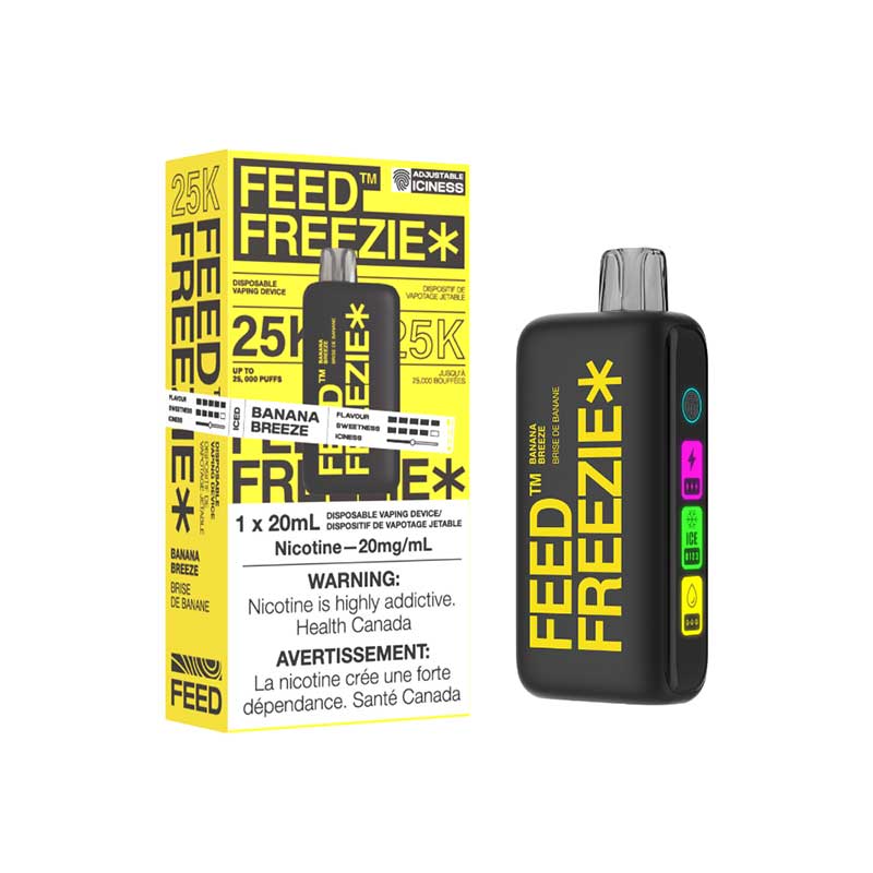 FEED Freezie 25K Disposable - Banana Freeze - Bay Vape Canada