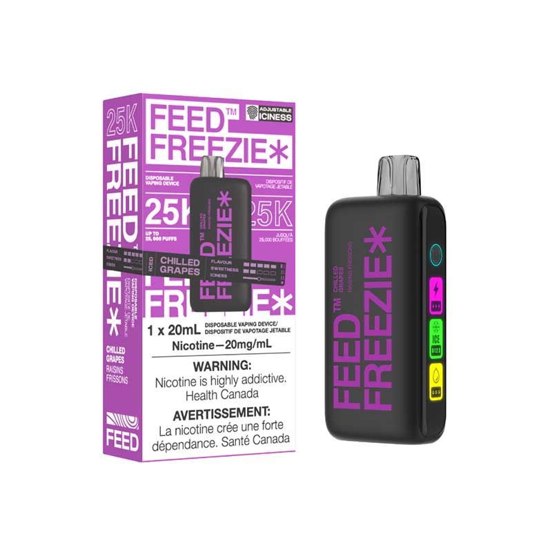 FEED Freezie 25K Disposable - Chilled Grapes - Bay Vape Canada
