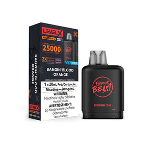 Level X Boost Pod 20mL - Flavour Beast - Bangin' Blood Orange Iced (ON)