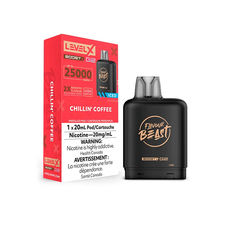 Level X Flavour Beast Boost G2 Pod - Chillin' Coffee Iced - Bay Vape Canada
