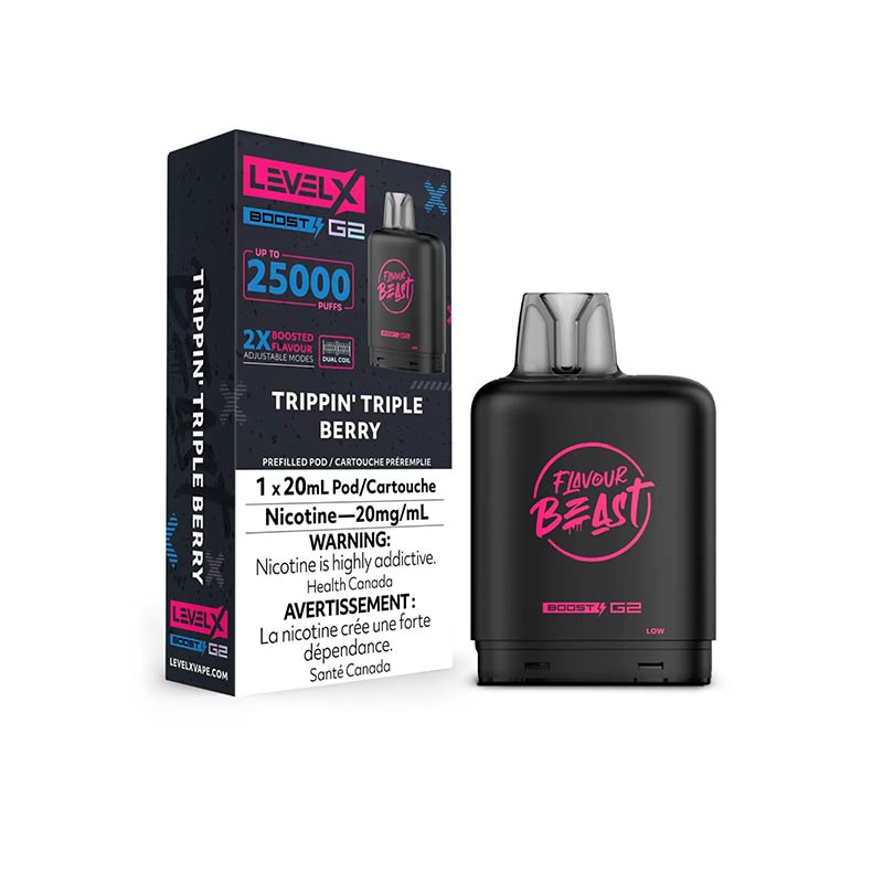 Level X Flavour Beast Boost G2 Pod - Trippin' Triple Berry