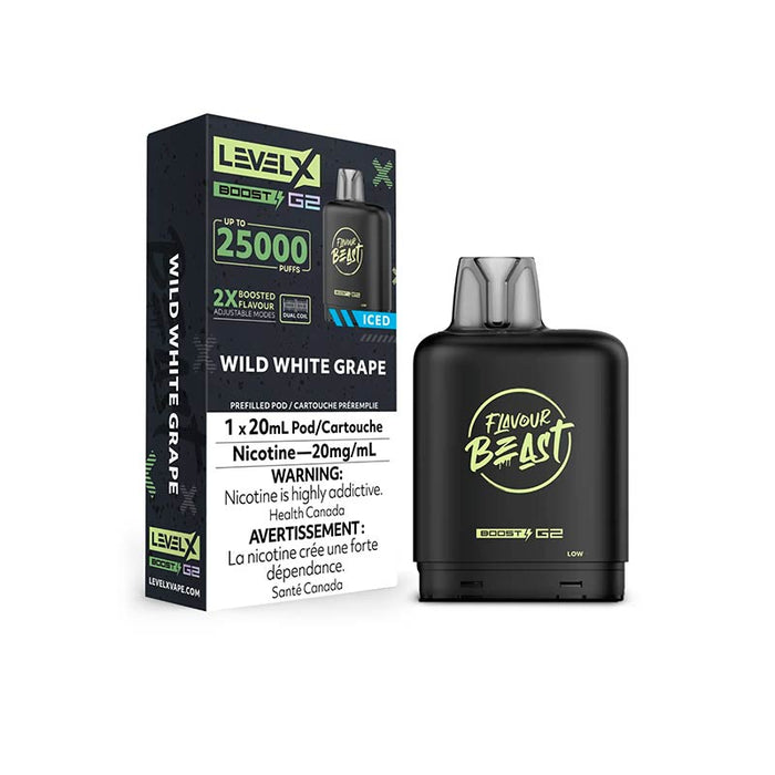 Level X Flavor Beast Boost Pod 15K - Raisin blanc sauvage glacé