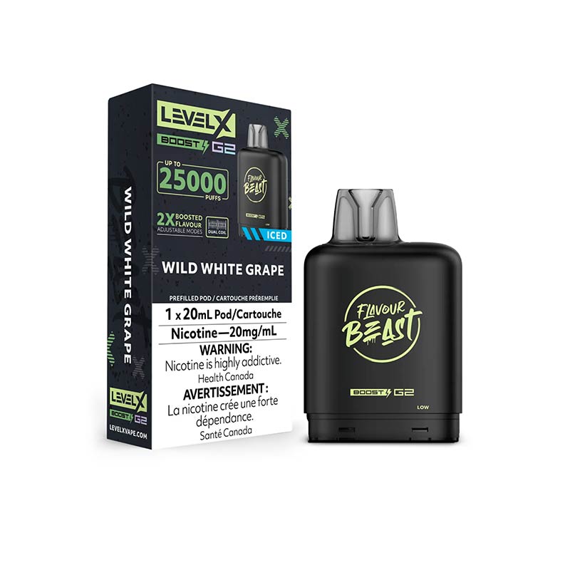 Level X Flavour Beast Boost G2 Pod - Wild White Grape Iced (AB)
