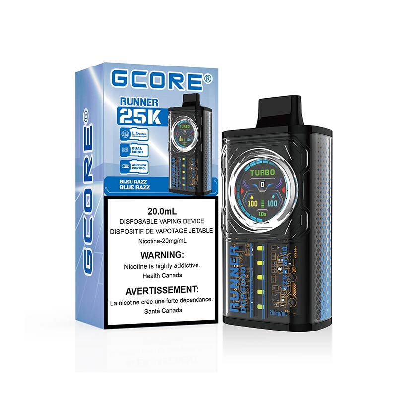 Gcore Runner 25K Disposable - Blue Razz - Bay Vape Canada