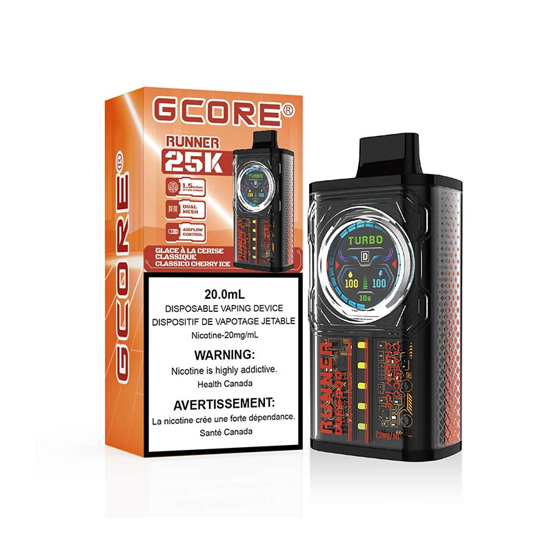 Gcore Runner 25K Disposable - Classico Cherry Ice - Bay Vape Canada