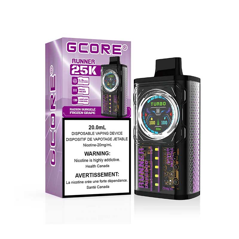 Gcore Runner 25K Disposable - Frozen Grape - Bay Vape Canada