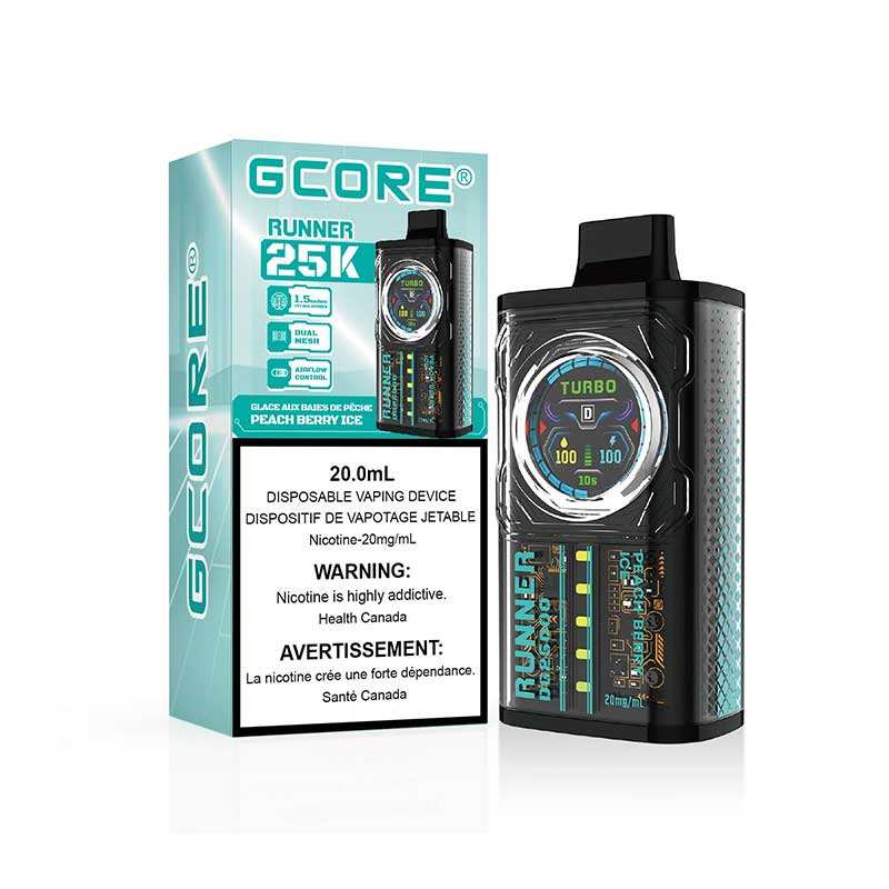 Gcore Runner 25K Disposable - Peach Berry Ice - Bay Vape Canada