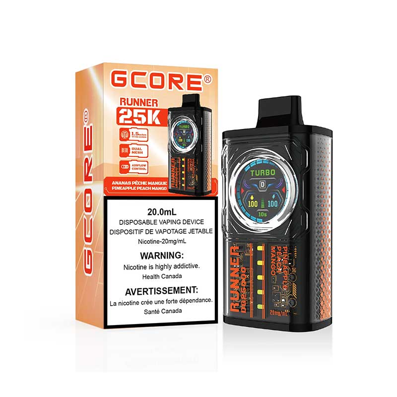 Gcore Runner 25K Disposable - Pineapple Peach Mango - Bay Vape Canada