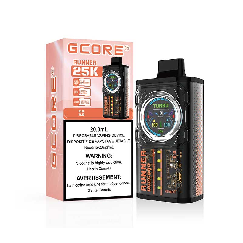 Gcore Runner 25K Disposable - R.B - Bay Vape Canada