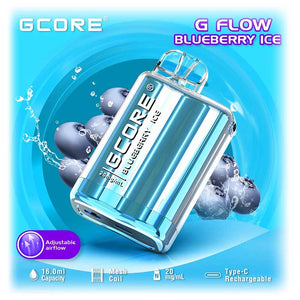 Gcore G-Flow 7500 jetable - Glace aux myrtilles