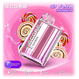 Gcore G-Flow 7500 Jetable - Arc-en-ciel