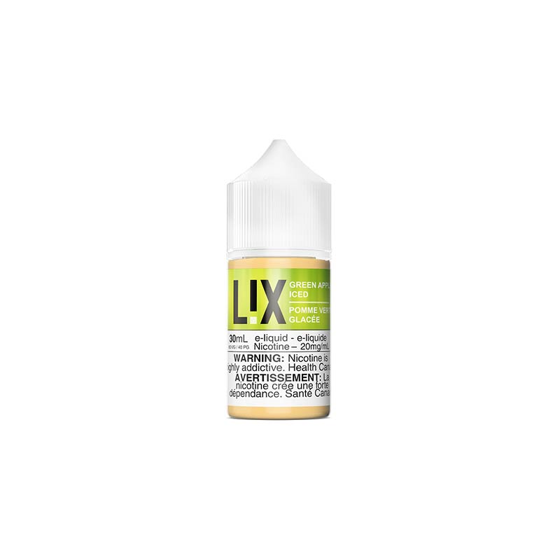 Green Apple Iced by L!X Salts Juice - Bay Vape Canada