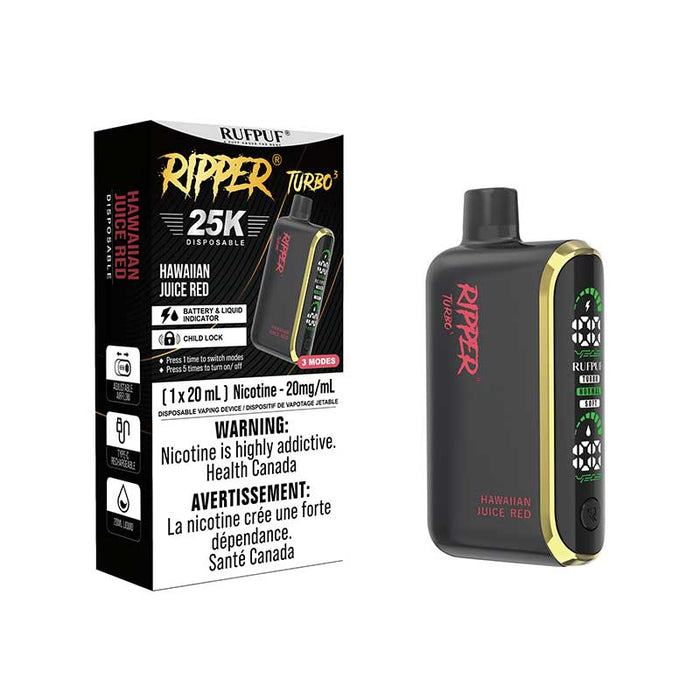 Ripper Turbo 3 25K Disposable - Hawaiian Juice Red (ON)