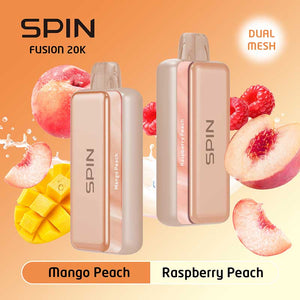 Spin Fusion 20K Disposable - Mango Peach and Raspberry Peach