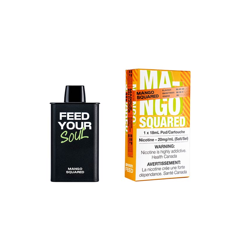 FEED 9000 Puffs Pre-filled Pod - Mango Squared - Bay Vape Canada