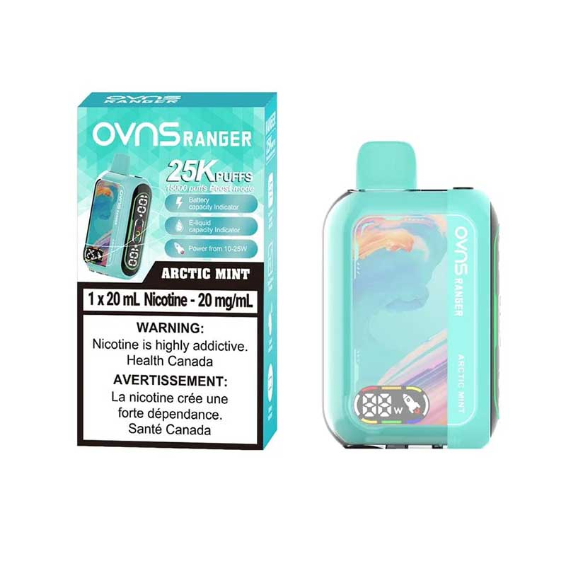 OVNS Ranger 25K Disposable - Arctic Mint - Bay Vape Canada