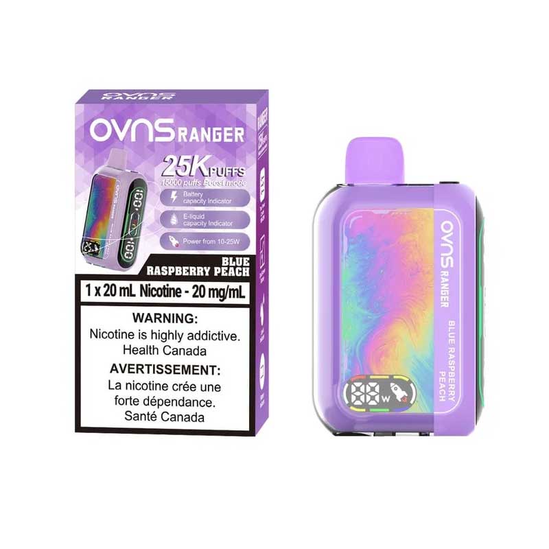 OVNS Ranger 25K Disposable - Blue Raspberry Peach - Bay Vape Canada