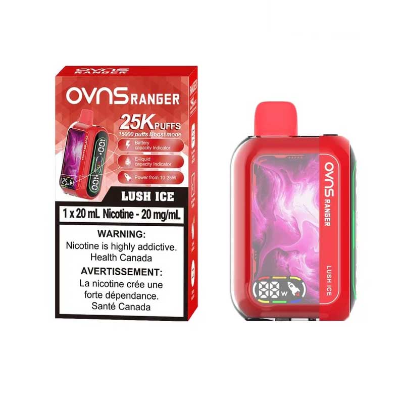 OVNS Ranger 25K Disposable - Lush Ice - Bay Vape Canada