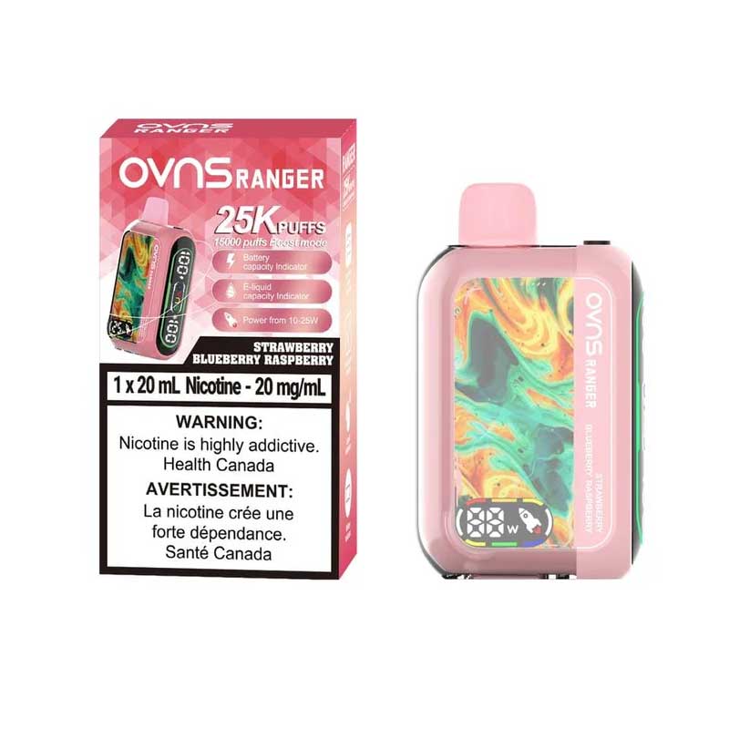 OVNS Ranger 25K Disposable - Strawberry Blueberry Raspberry - Bay Vape Canada