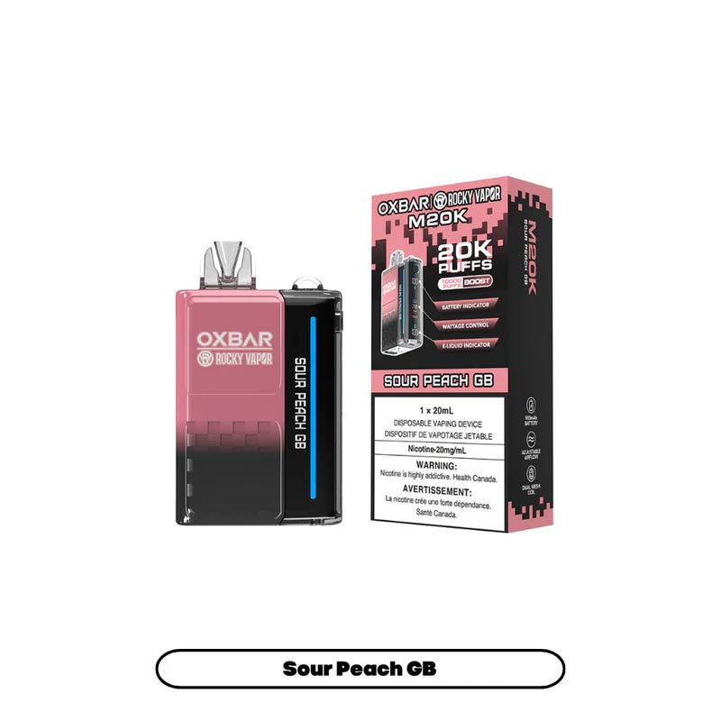 OXBAR M20K Disposable - Sour Peach GB (ON) - Bay Vape Canada