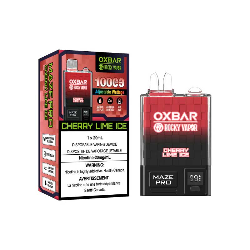 OXBAR Maze Pro 10000 - Cherry Lime Ice - Bay Vape Canada