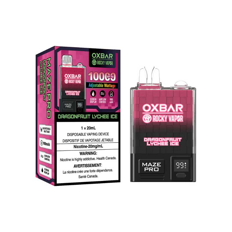 OXBAR Maze Pro 10000 - Glace au litchi et au fruit du dragon