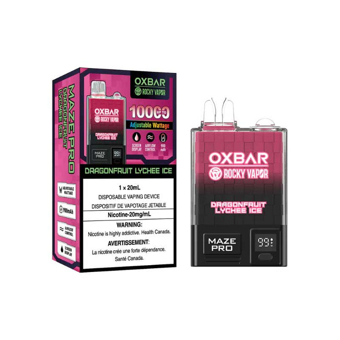OXBAR Maze Pro 10000 - Glace au litchi et au fruit du dragon