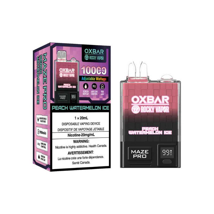 OXBAR Maze Pro 10000 - Glace à la pêche et à la pastèque