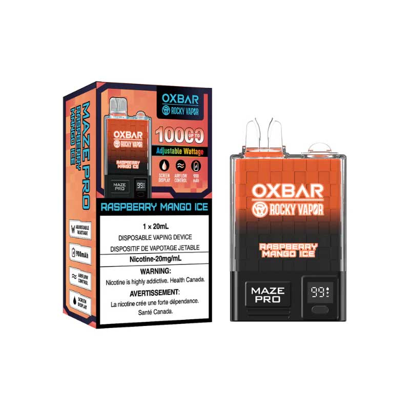 OXBAR Maze Pro 10000 - Raspberry Mango Ice - Bay Vape Canada