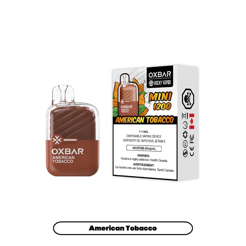 OXBAR Mini 1200 Disposable - American Tobacco