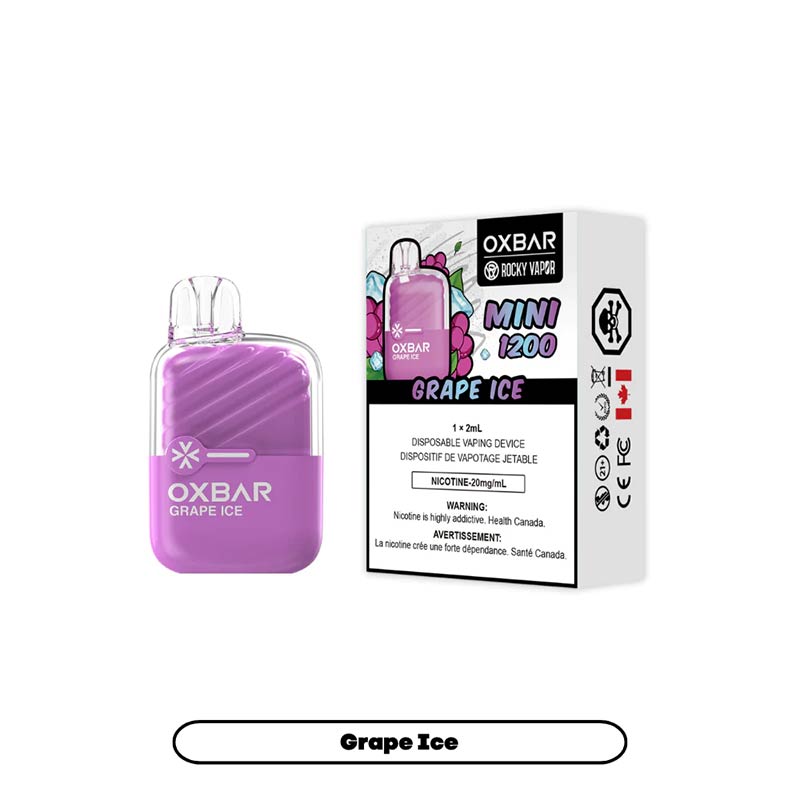 OXBAR Mini 1200 Disposable - Grape Ice - Bay Vape Canada