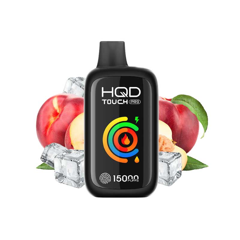 HQD Touch Pro 15k Disposable - Peach Ice - Bay Vape Canada