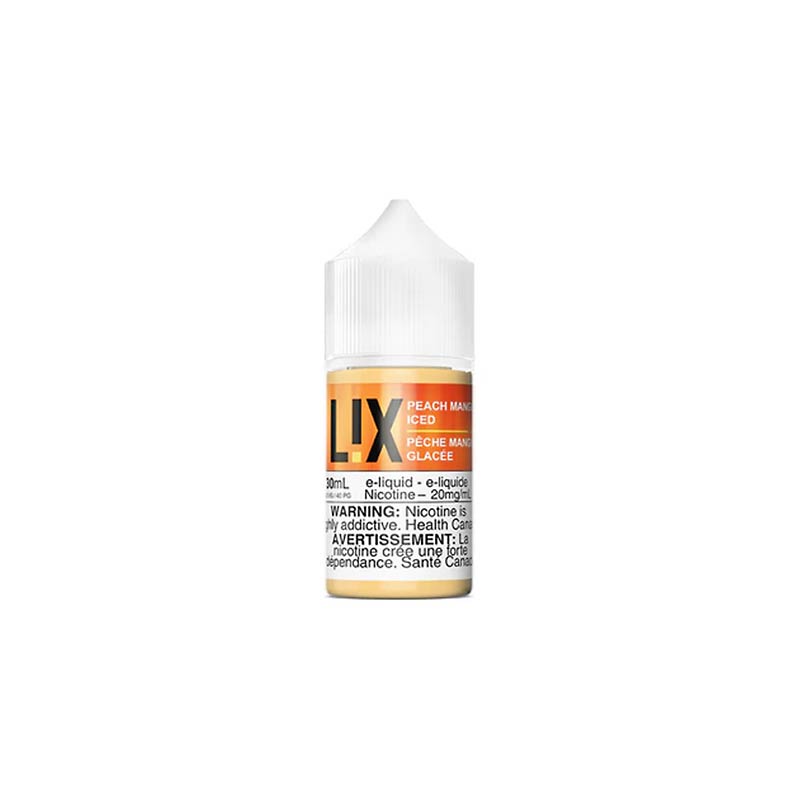 Peach Mango Iced by L!X Salts Juice - Bay Vape Canada
