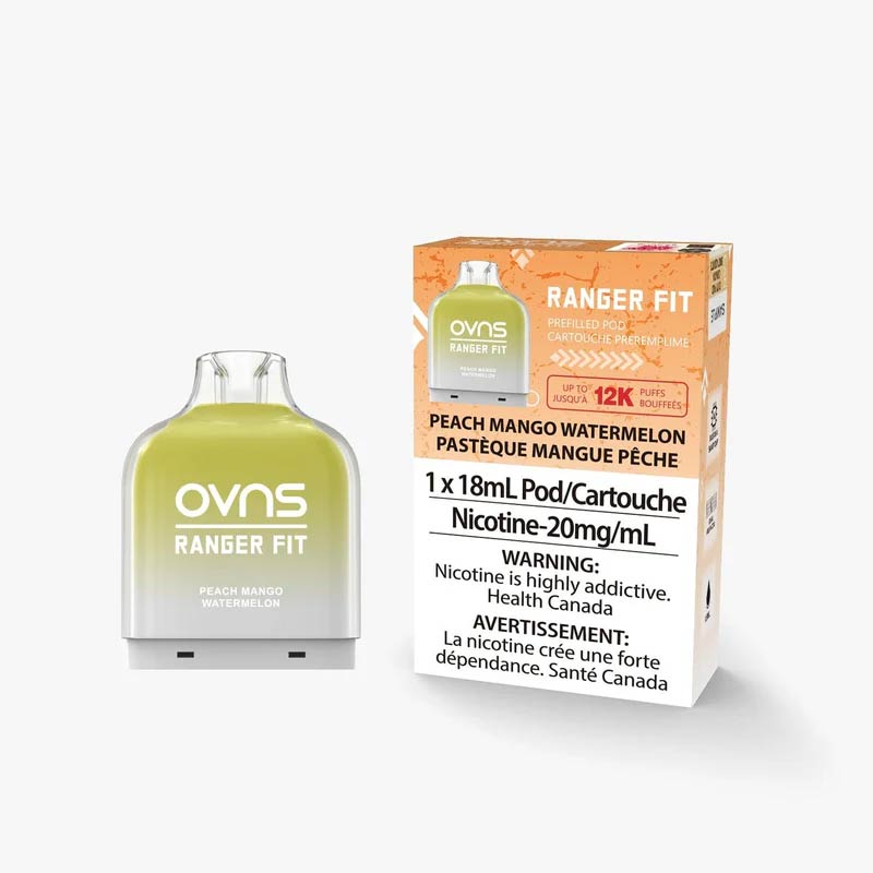 OVNS Ranger Fit 40K Pod - Peach Mango Watermelon - Bay Vape Canada