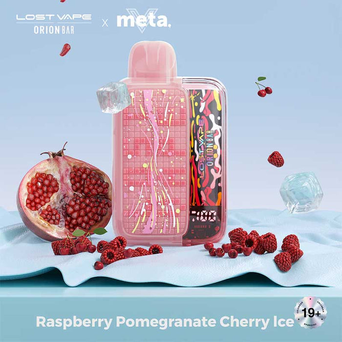 Lost Vape Orion Bar 10K Disposable - Raspberry Pomegranate Cherry Ice