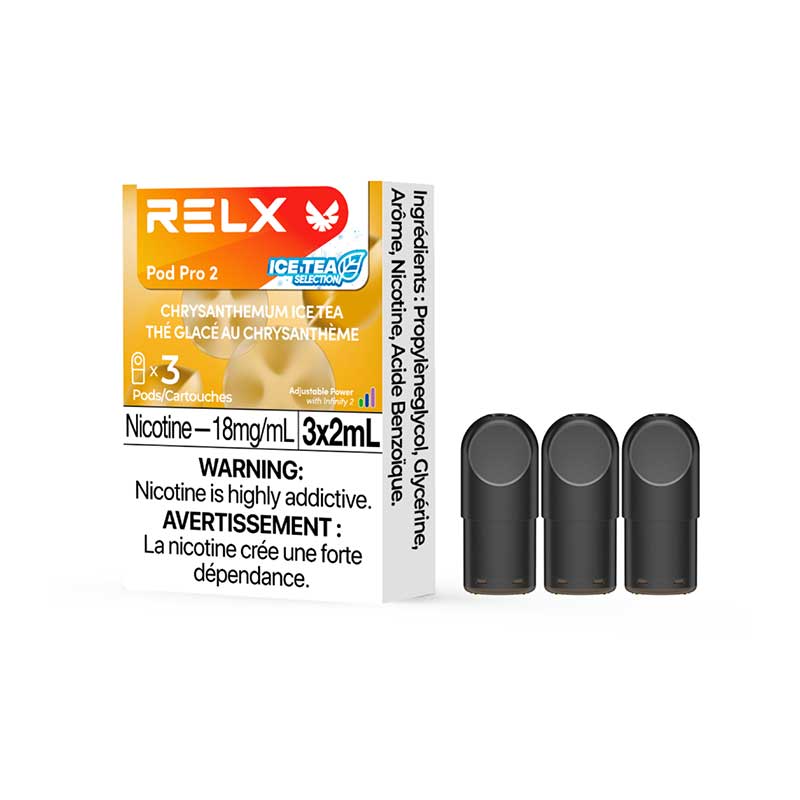 RELX Pod Pro 2 - Chrysanthemum Ice Tea (3 Pack) - Bay Vape Canada