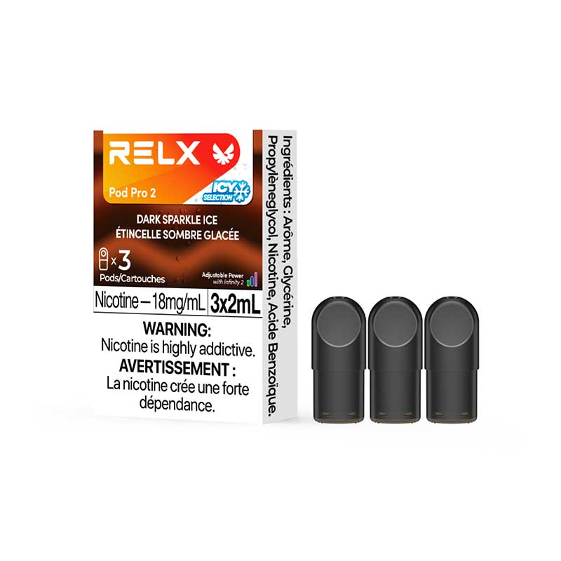 RELX Pod Pro 2 - Dark Sparkle Ice (3 Pack) - Bay Vape Canada