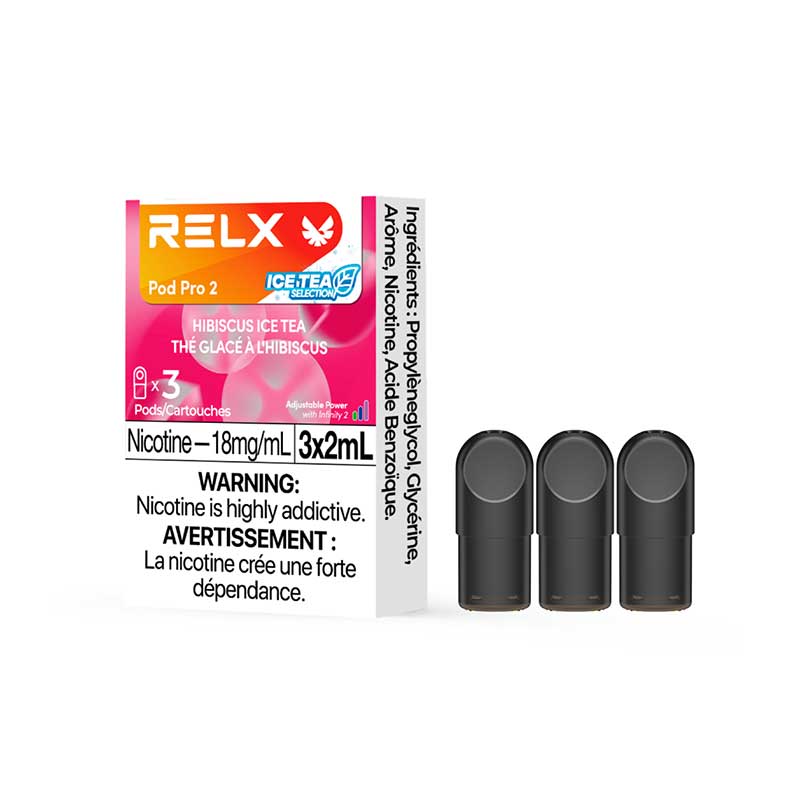 RELX Pod Pro 2 - Hibiscus Ice Tea (3 Pack) - Bay Vape Canada