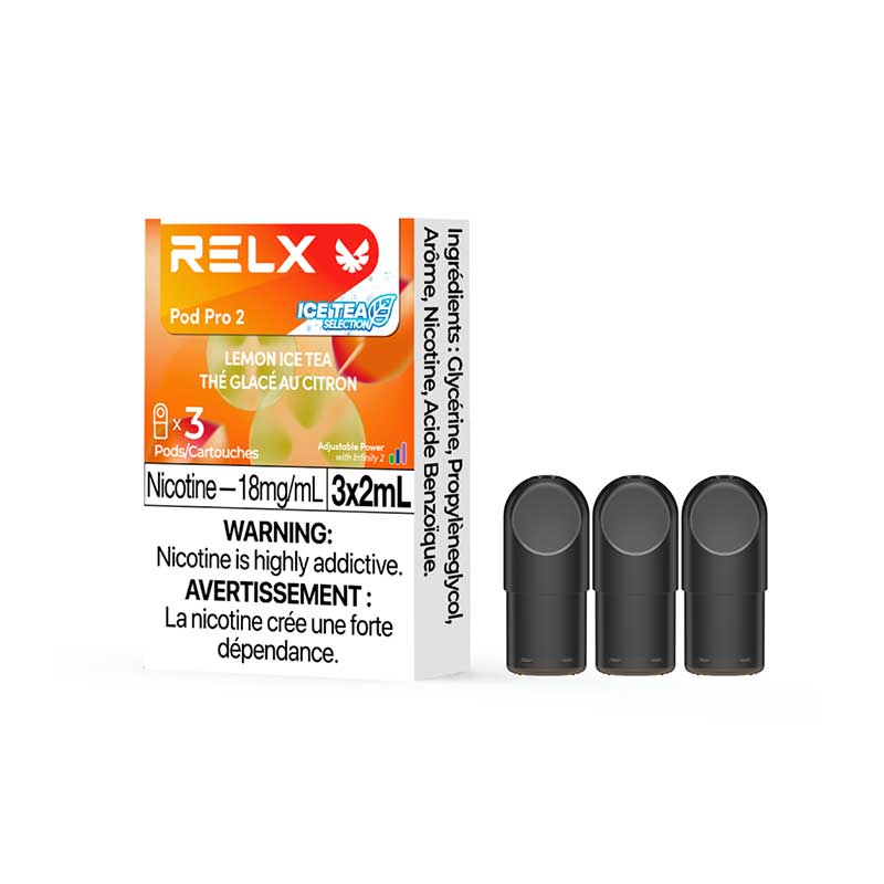 RELX Pod Pro 2 - Lemon Ice Tea (3 Pack) - Bay Vape Canada